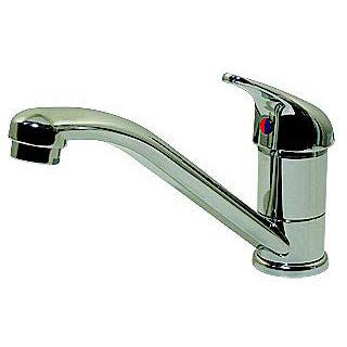 Scandvik 10480P Single Lever Mixer, Chrome/Brass